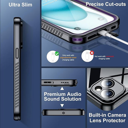 SPIDERCASE for iPhone 15 Case Waterproof, Built-in Lens & Screen Protector - Image 4