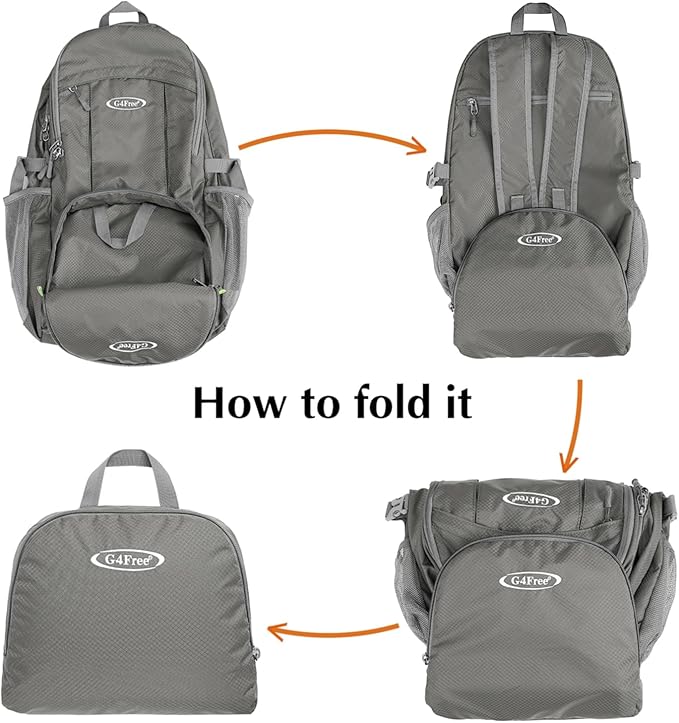 G4Free 40L Lightweight Packable Hiking Backpack, Waterproof Travel Daypack - Image 6