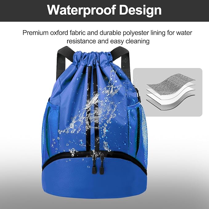 Hoedia Sports Drawstring Backpack - Image 3