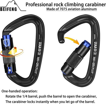 BEIFENG 25KN Auto Locking Carabiner - Image 3