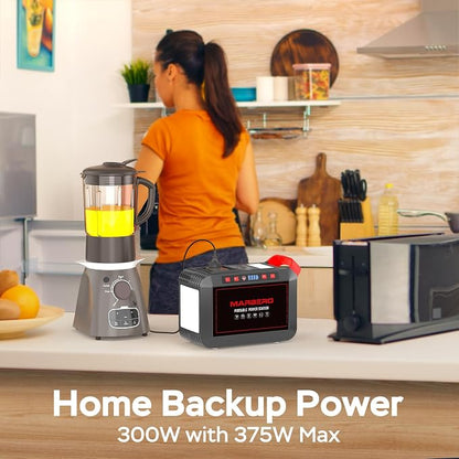 Portable Power Station 300W MARBERO 237Wh Camping Solar Generator Backup - Image 7