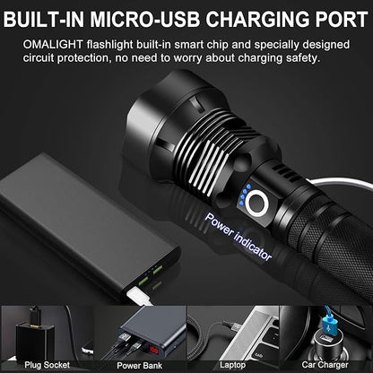 OMALIGHT Rechargeable LED Flashlight, 000 Lumens Super Bright Tactical - Image 6