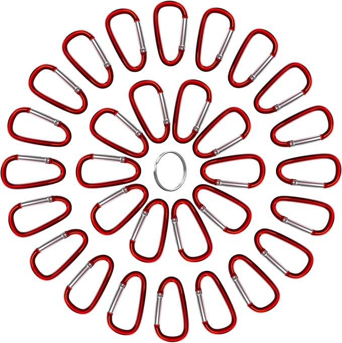 30PCS Aluminum Carabiner Clips - Image 5