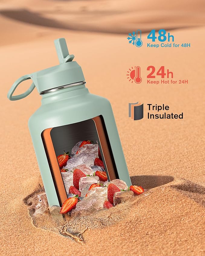 Coolflask Half Gallon Water Bottle Insulated - Image 2