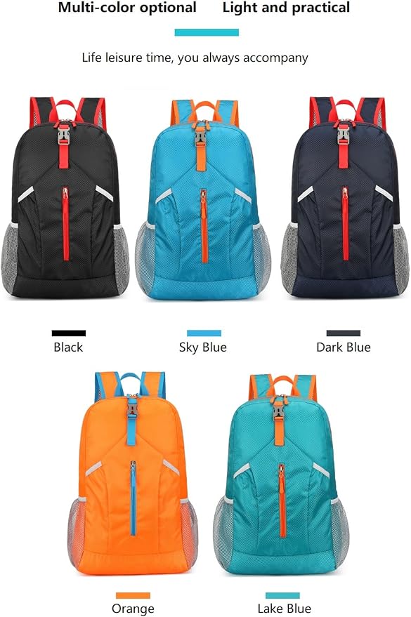 levayhill 25L Foldable Hiking Backpack Lightweight Packable Basic-Daypack - Image 7