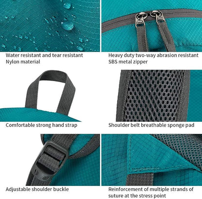 FENGDONG 35L Lightweight Foldable Waterproof Packable Travel Small Hiking - Image 4