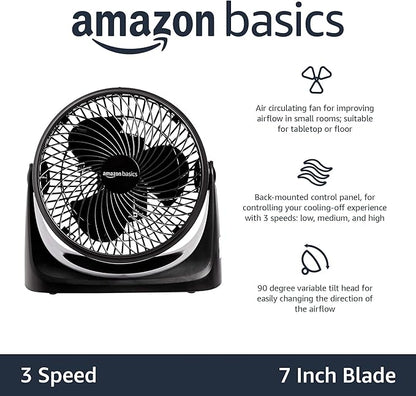 Amazon Basics Air Circulator Desk Fan - Image 2