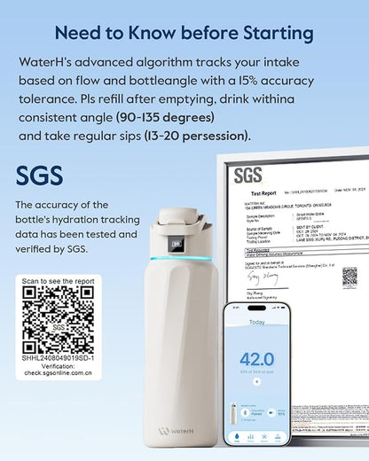 BOOST Smart Water Bottle with Reminder & Tracker, Double Wall Vacuum Insulated - Image 8