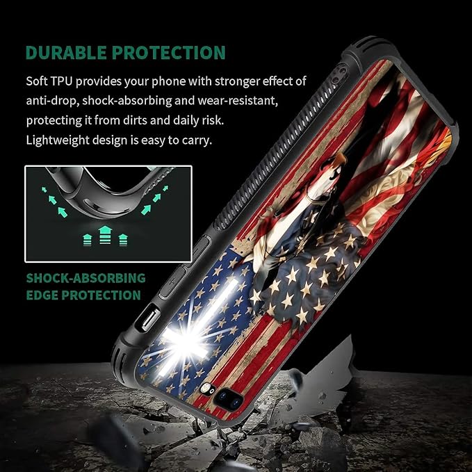 Case for iPhone 7 Plus/8 Plus, Soft Silicone Hard Acrylic for Shock Protection - Image 2