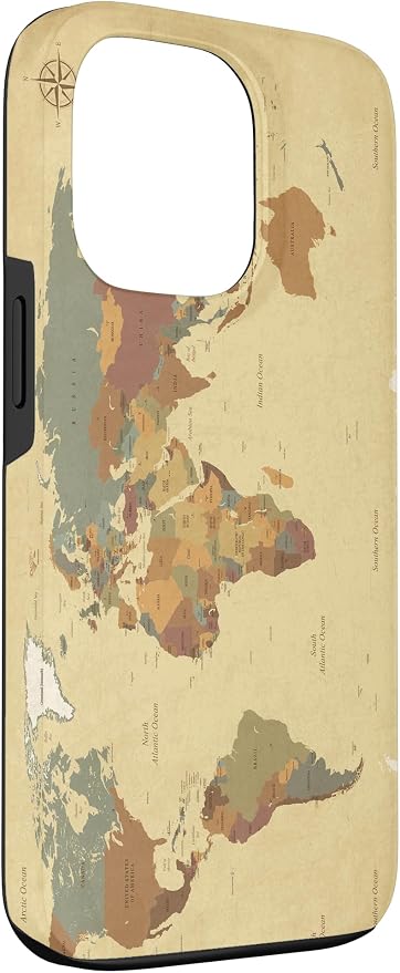 Globe Map Smartphone Cell Cover Gift World Map Pattern Phone Case - Image 3