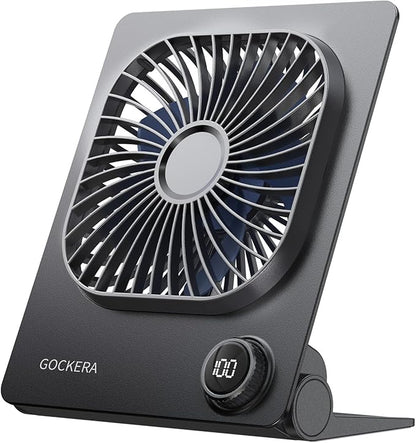 Desk Fan, 6.61''Ultra-thin 5000mAh Battery Powered Fan by GOCKERA