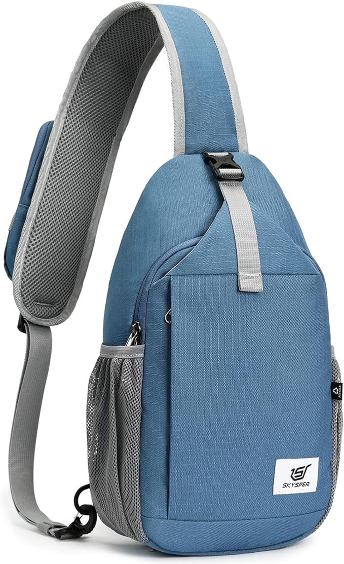 SKYSPER Sling Bag RFID Cross Body Bag Recycled Crossbody Backpack Travel Daypack by SKYSPER