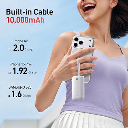 iWALK Mini Portable Charger 10, 22.5W USB-C Fast Charging Power Bank - Image 3