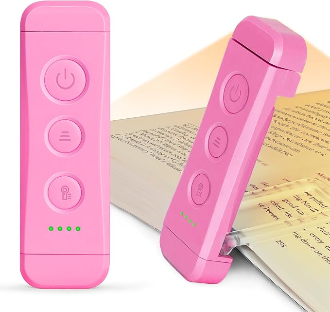 Glocusent USB Rechargeable Book Light, Portable Clip-on LED Reading Light by GLOCUSENT