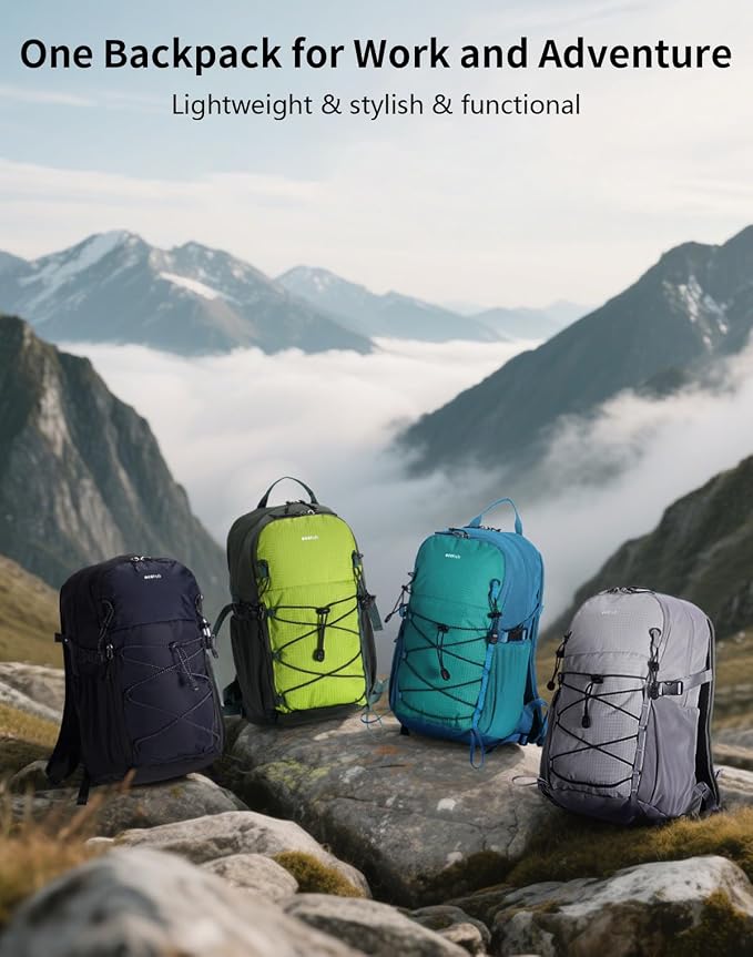 ECOHUB Small Hiking Backpack for Men Women, 20L Lightweight Travel Backpacks - Image 8