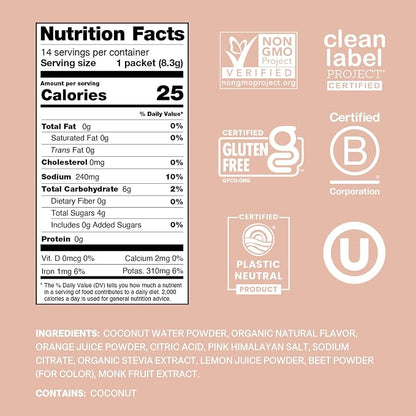 Cure Hydration | Plant-Based Electrolyte Drink Mix | No Added Sugar | FSA-HSA | - Image 2
