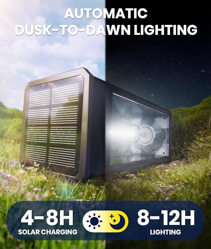 NEWMESSI 12 Pack Bright Solar Pathway Lights Outdoor, IP65 Waterproof Solar - Image 4