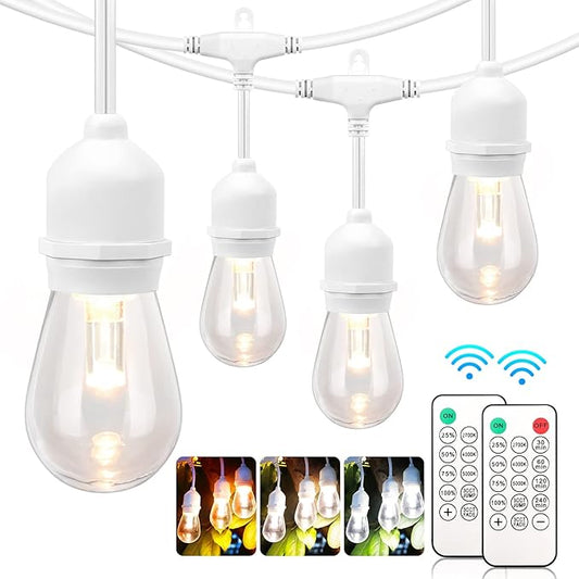 Mlambert 3 Color Outdoor LED Dimmable String Lights by Mlambert