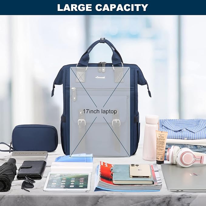 LOVEVOOK Laptop Backpack for Women Work Travel Commuter Backpack Business - Image 3