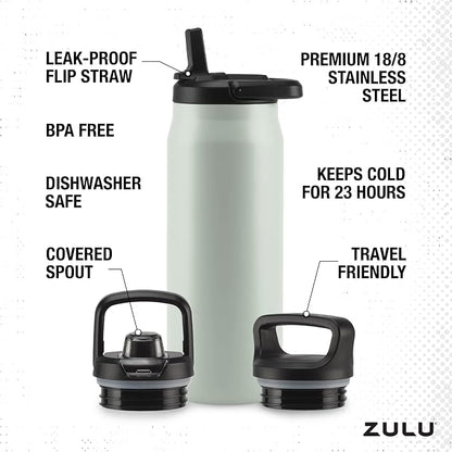 ZULU Base 32oz Stainless Steel Water Bottle - Image 4