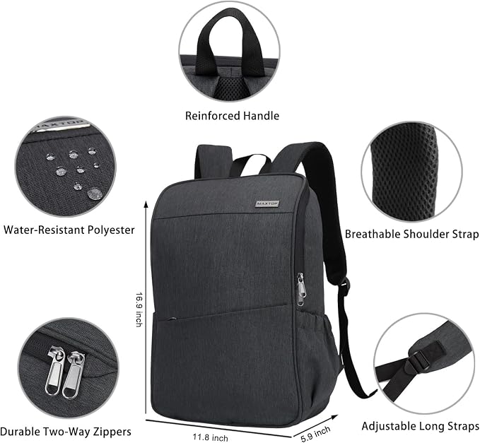 MAXTOP Laptop Backpack for Women Men College Bookbag Business Travel Backpack - Image 7