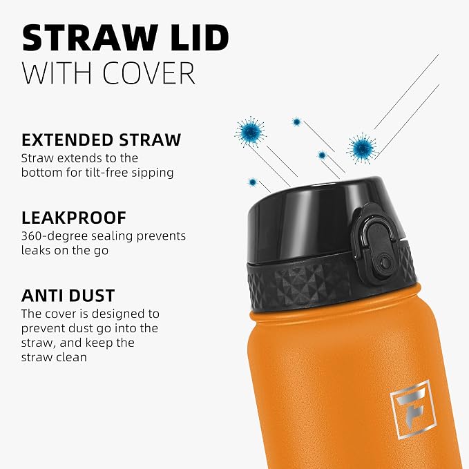 Fanhaw 40 oz Insulated Stainless Steel Water Bottle - Image 4
