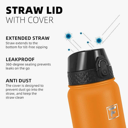 Fanhaw 40 oz Insulated Stainless Steel Water Bottle - Image 4
