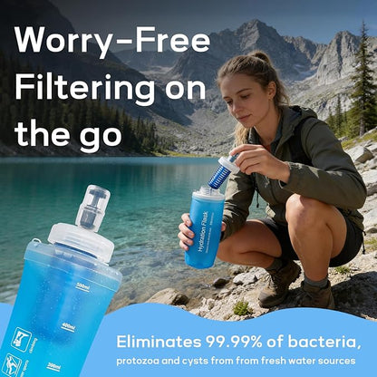 1L Soft Flask Water Bottle, Collapsible Water Bottle - Image 2