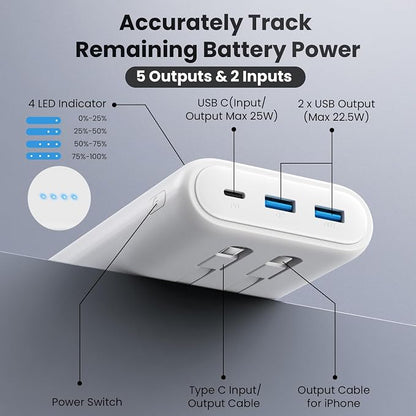Ekrist Upgraded Portable Charger 40800mAh Power Bank - Image 3