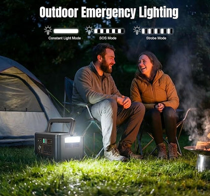 Portable Power Station 650W, 576Wh Solar Generator, LiFePO4 Battery 3.5 Hour - Image 8