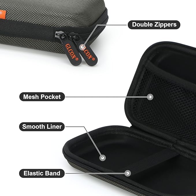 Silver-Gray Shockproof Hard EVA Carrying Case Travel Pouch - Image 4