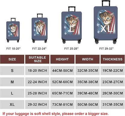 WUJIAONIAO Travel Luggage Cover Baggage Suitcase Cover Protector Skins 18-32 - Image 5
