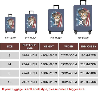 WUJIAONIAO Travel Luggage Cover Baggage Suitcase Cover Protector Skins 18-32 - Image 5