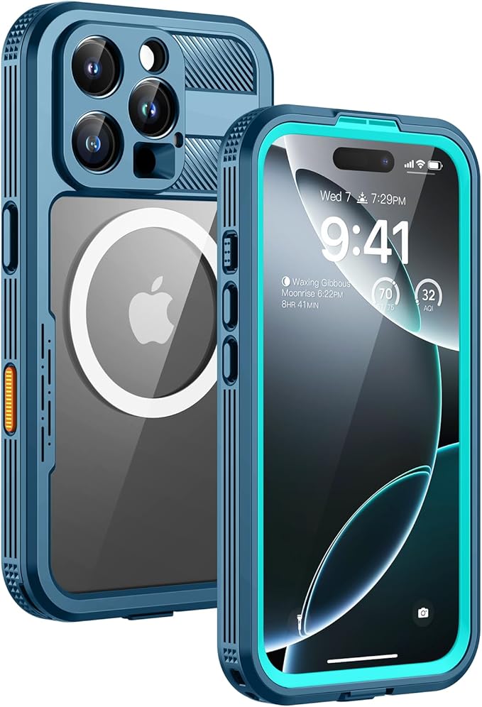 Lanhiem Magnetic for iPhone 16 Pro Max Case, IP68 Waterproof Dustproof Case by LanhiemHome