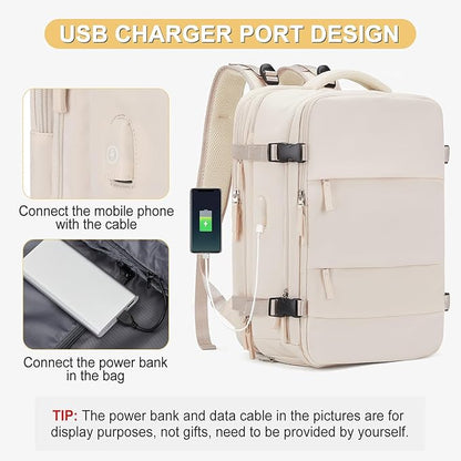 Expandable Travel Backpack For Women Men Airline Approved Personal Item - Image 6