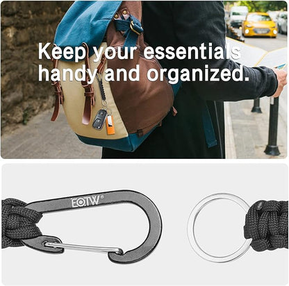 EOTW Paracord Keychain for Men Women Paracord Carabiner Backpack Keychain - Image 5