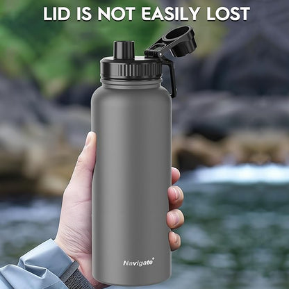 Navigate 40 oz Insulated Stainless Steel Sports Water Bottle - Image 4