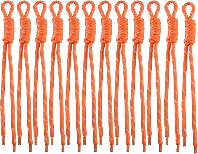 Paracord Keychain Paracord Bag Charm 12pcs Braided Nylon Rope Keychain Cord by Cmidy