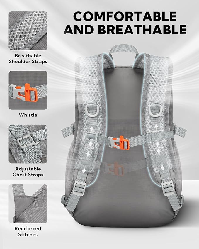 WATERFLY Small Lightweight Packable Backpack: 15L Mini Ultra Light Foldable - Image 3