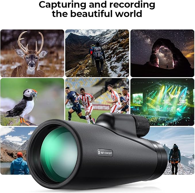 K&F Concept 12X50 HD Monoculars, Monoculars Telescope - Image 7