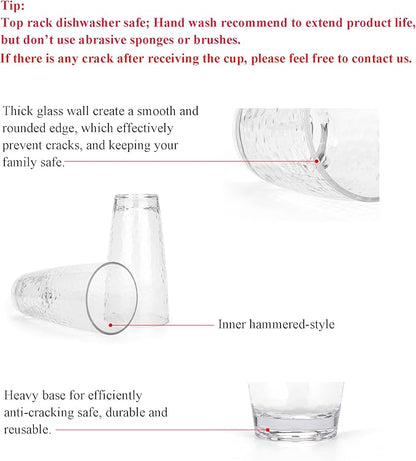 KOXIN-KARLU Hammered 26-ounce Plastic Tumbler Acrylic Glasses - Image 3