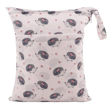 ALVABABY 2pcs Cloth Diaper Wet Dry Bags Waterproof Reusable - Image 7