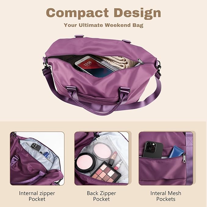 Weekender Duffel Bags for Women, Overnight Bags for Women - Image 5
