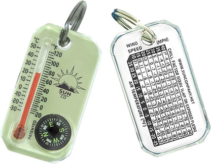 Sun Company LumaGage | Multi-Functional Glow-in-The-Dark Zipper Pull Compass & by SunCompany