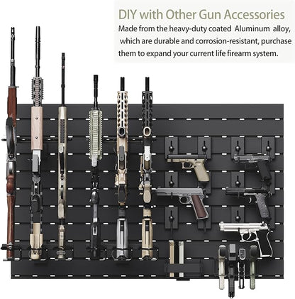 Gun Racks for Wall, Heavy-Duty Aluminium Slatwall Panels Gun Wall Mount Storage - Image 2