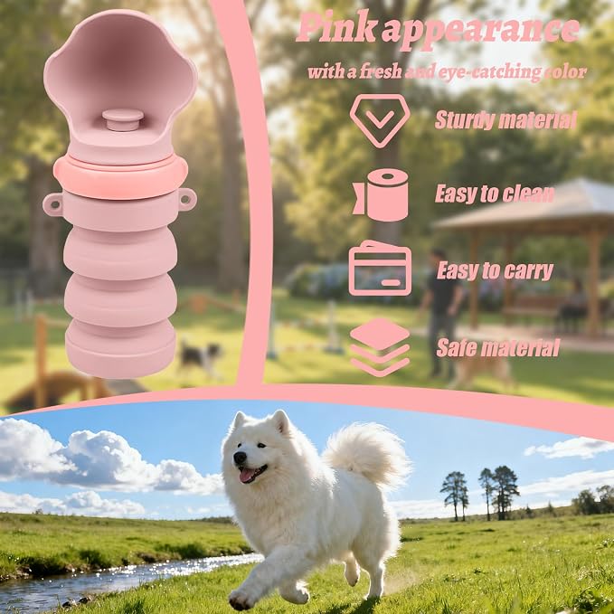 Collapsible Dog Water Bottles, Portable Dog Water Bowl Dispenser & Travel Water - Image 5