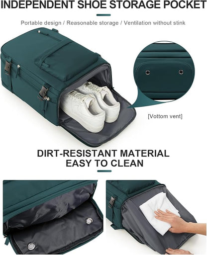 WONHOX Large Travel Backpack Carry on Flight Approved Laptop Work Business - Image 6