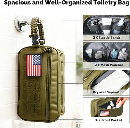 Toiletry Bag for Men Tactical Travel Dopp Kit - Image 2