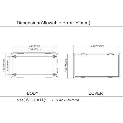 LeMotech Project Box 10 Pieces ABS Plastic Electrical Project Case Small - Image 7