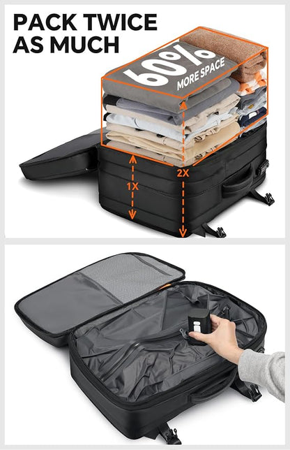 Vacuum Backpack Travel, 70L Expandable Carry On Backpack - Image 7